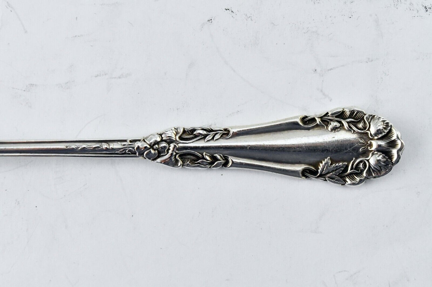 Marcell by International Sterling Silver Gold wash 5 3/8" Cocktail Fork .57 oz.