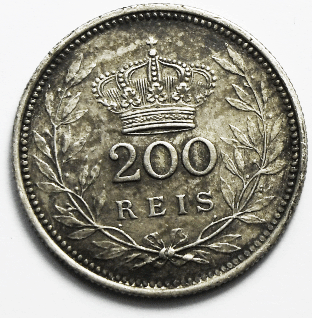 1909 Portugal 200 Two Hundred Reis KM# 549 Silver Coin