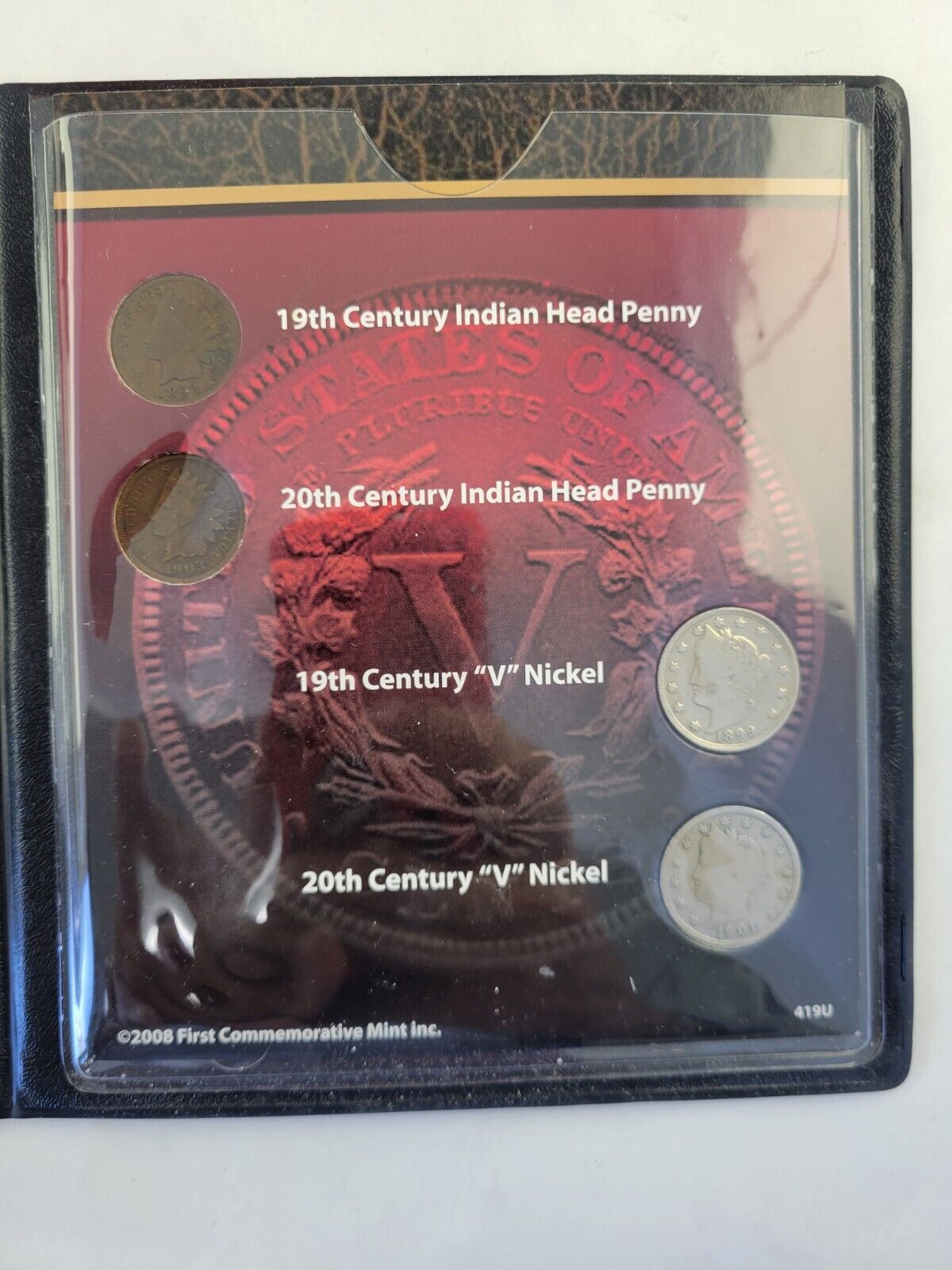 Turn of The Century Uncirculated 1893 & 1903 Pennies with 1899 & 1901 Nickels