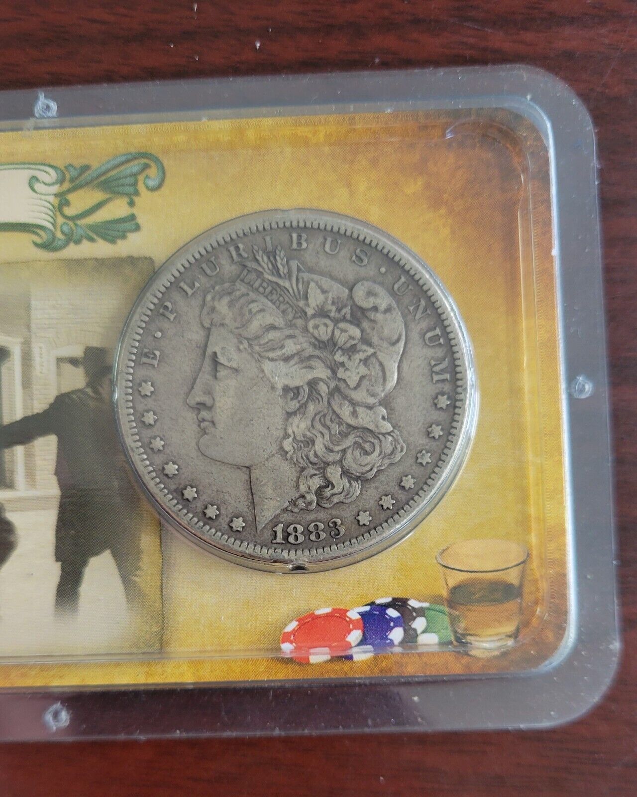 1883 P Morgan Silver Dollar in Littleton holder Doc Holiday O.K. Corral