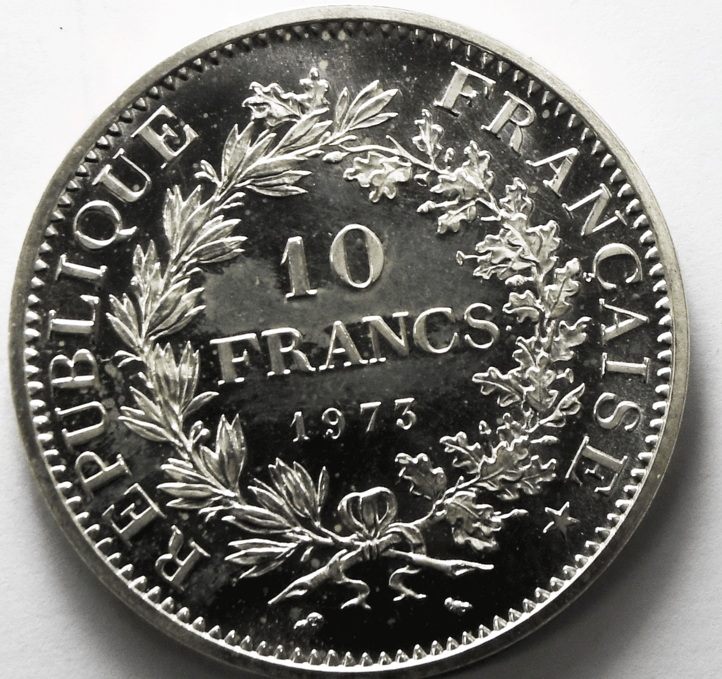 1973 France 10 Ten Francs Silver Coin KM# 932 Low Mintage