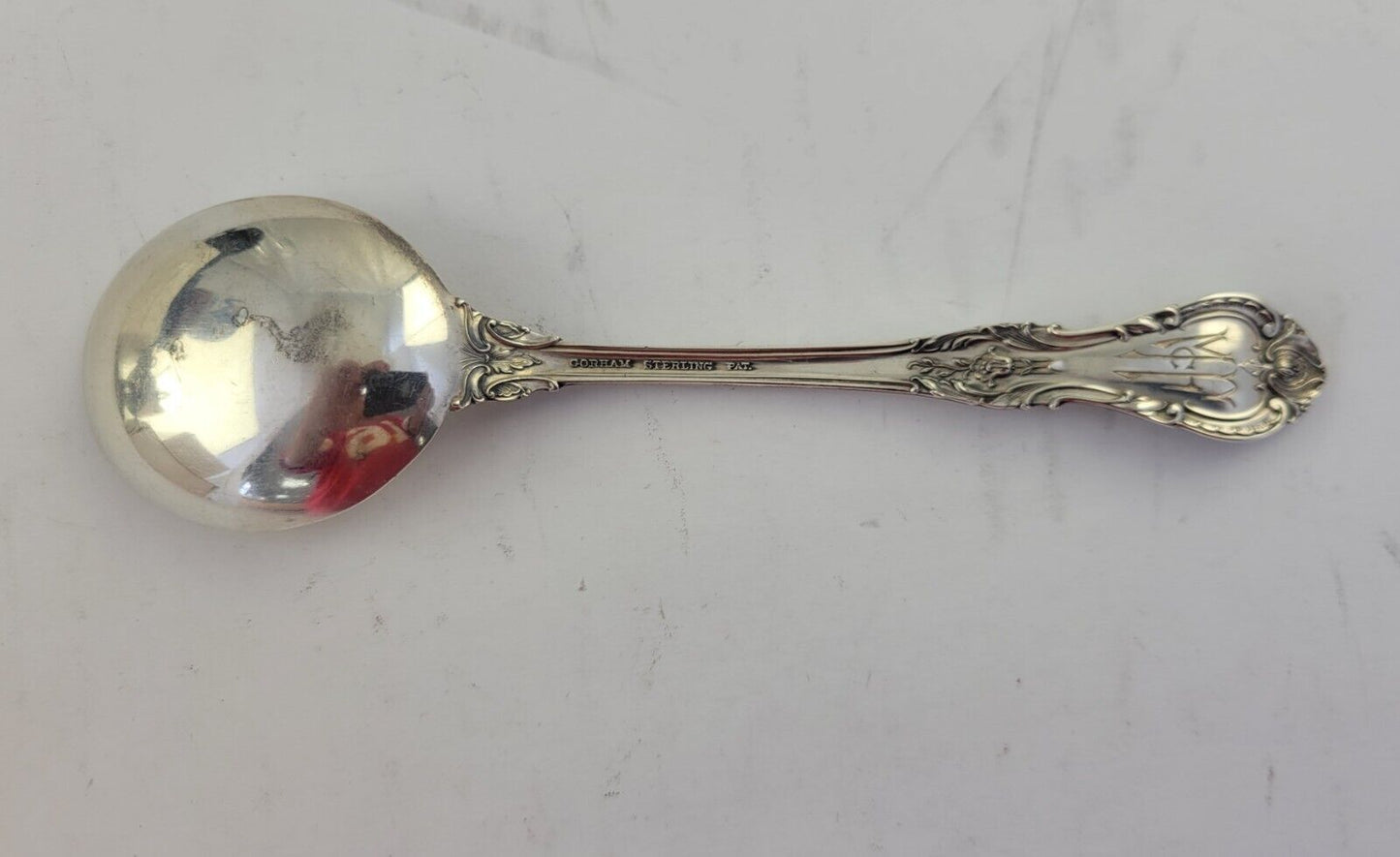 Gorham King Edward Sterling Silver 6 1/4" Round Bowl Cream Soup Spoon 1.1oz.