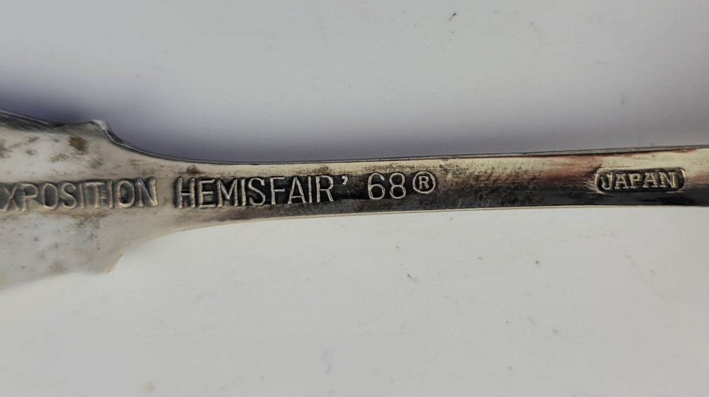 1968 San Antonio TX Souvenir Spoon Tower of the Americas Hemisfair World's Fair