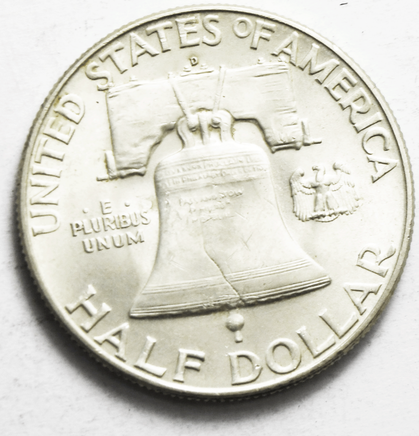 1950 D 50c Franklin Silver Half Dollar Fifty Cents Denver Uncirculated Full Bell