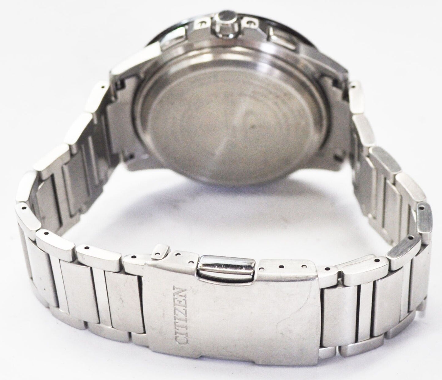 Men's Citizen Eco Drive Satellite Wave Wristwatch 44mm Stainless Day Date GPS