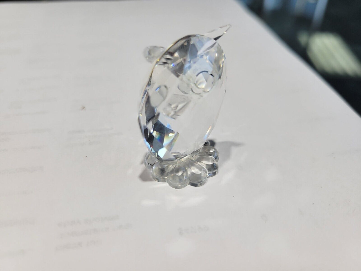 Swarovski Crystal Figurine Miniature Baby Owl 7654NR30 Retired Boxed