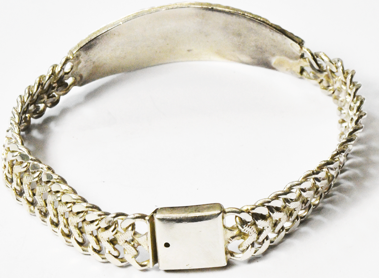 Sterling Silver MLX Elephant Horse Shoe Clover Lucky 7 Bracelet 8.5"