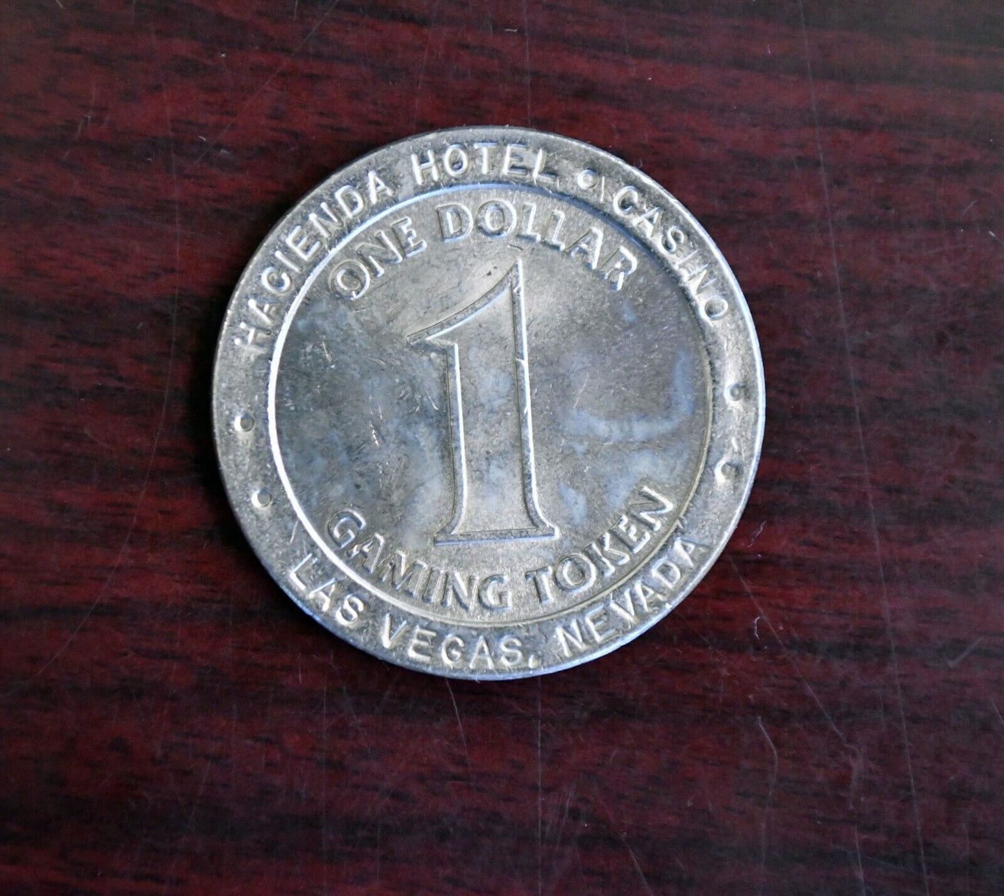 Hacienda Resort Casino One Dollar Gaming Slot Token Las Vegas Nevada Original
