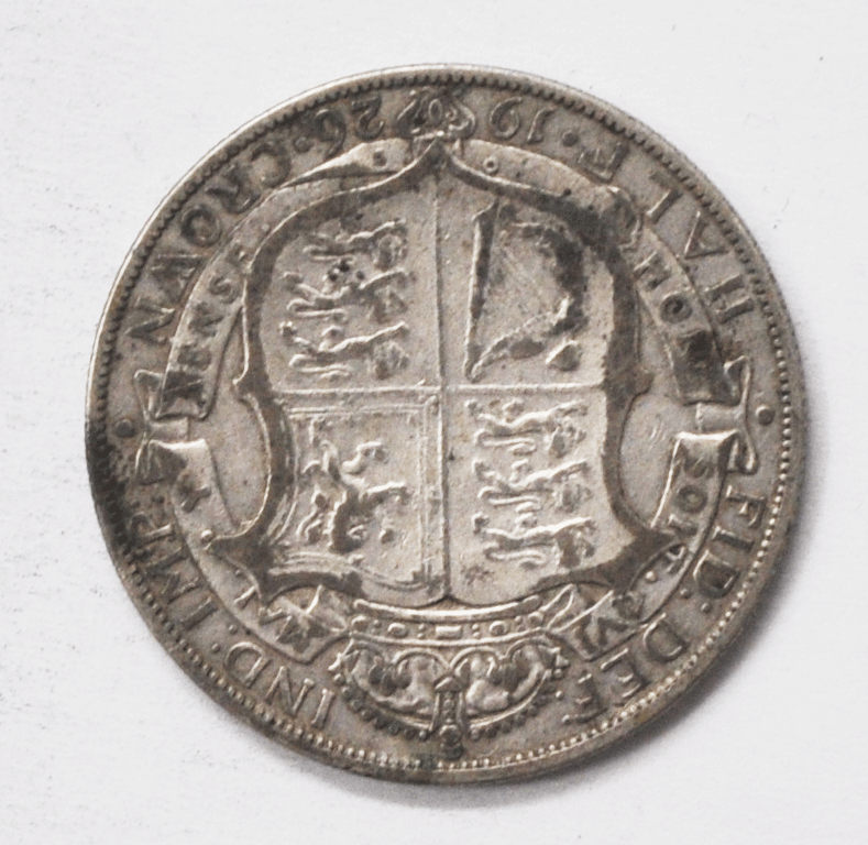 1926 Great Britain 1/2 Silver Half Crown KM# 830