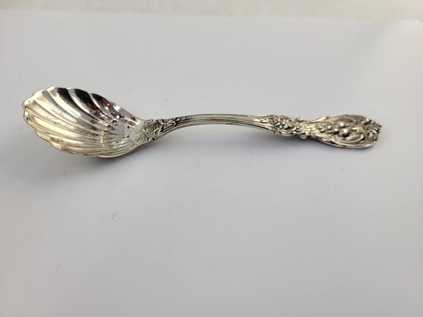 Reed & Barton Francis I Sterling .89oz. Small Sugar Shell Spoon 5 3/8" New Mark