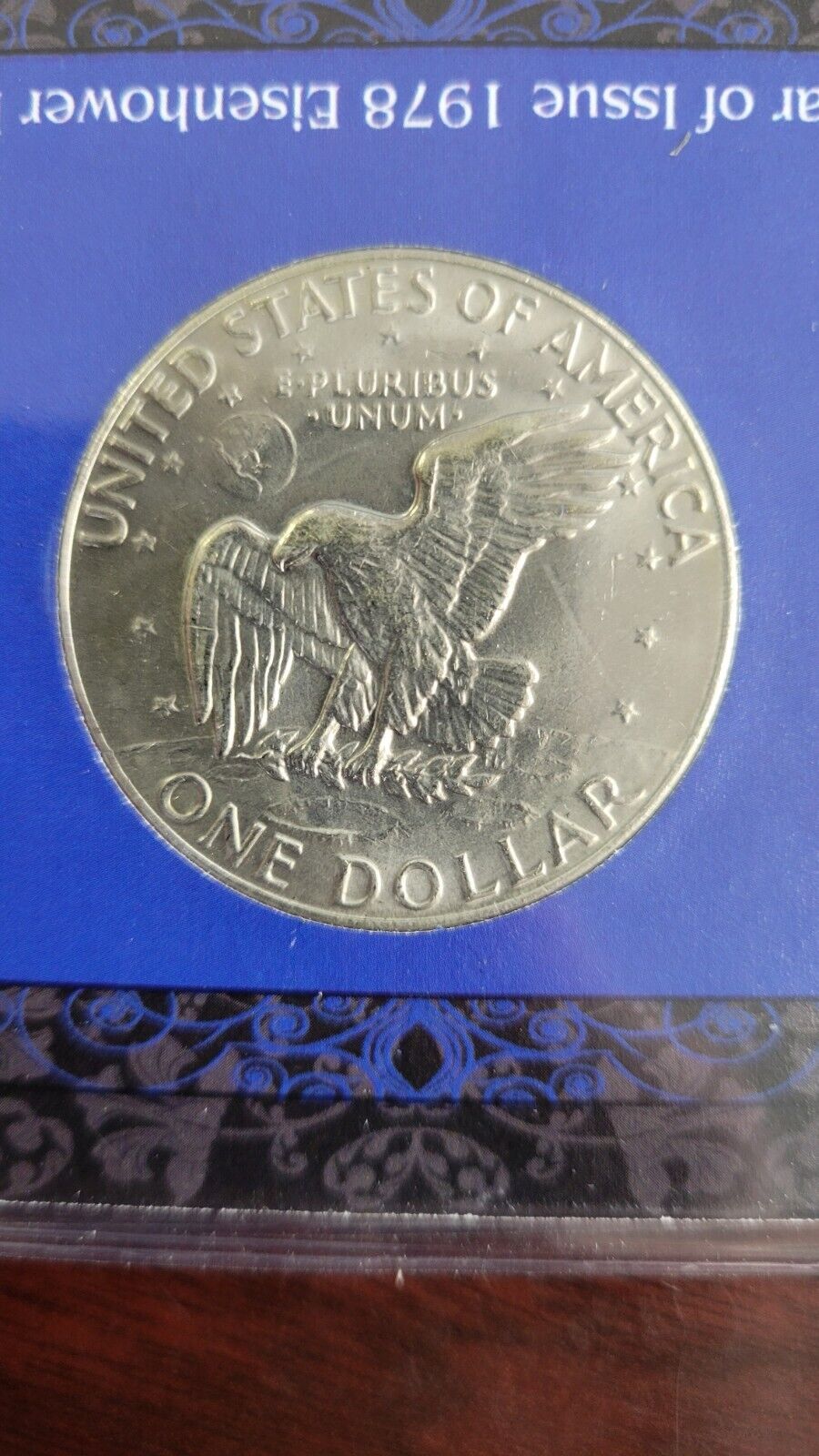 Last Year of Issue 1978 Eisenhower Dollar with COA & Booklet