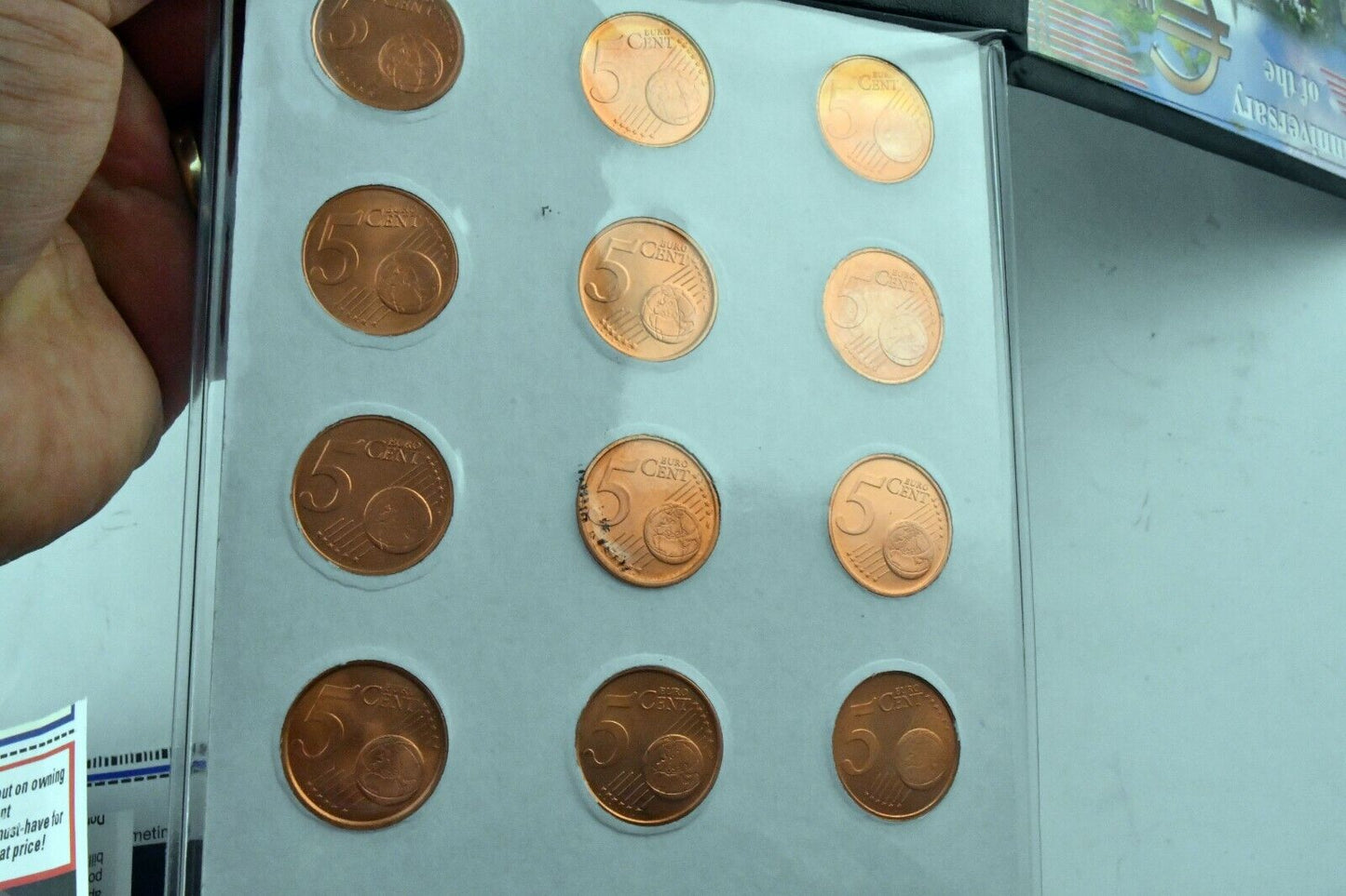 10th Anniversary of the Euro "12" 5 Cent First Commemorative Mint Inc. 12pc set