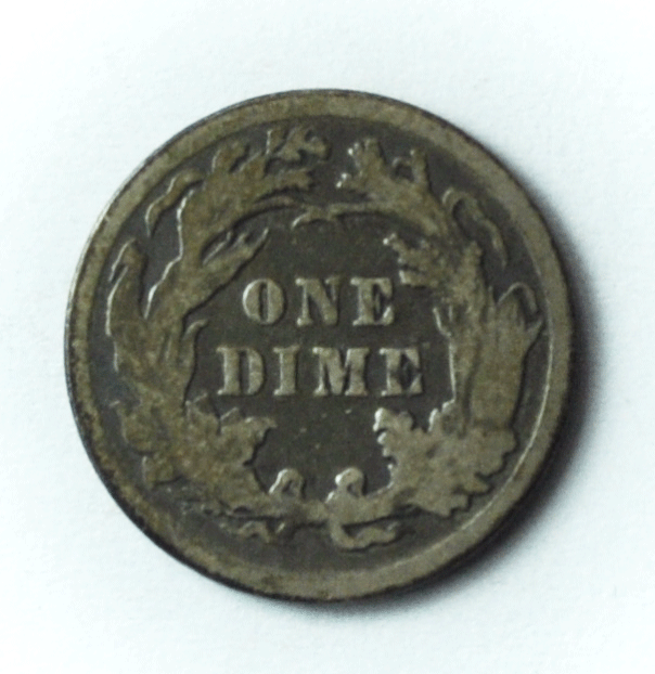 1890 10c Seated Liberty Silver Dime Ten Cents Philadelphia