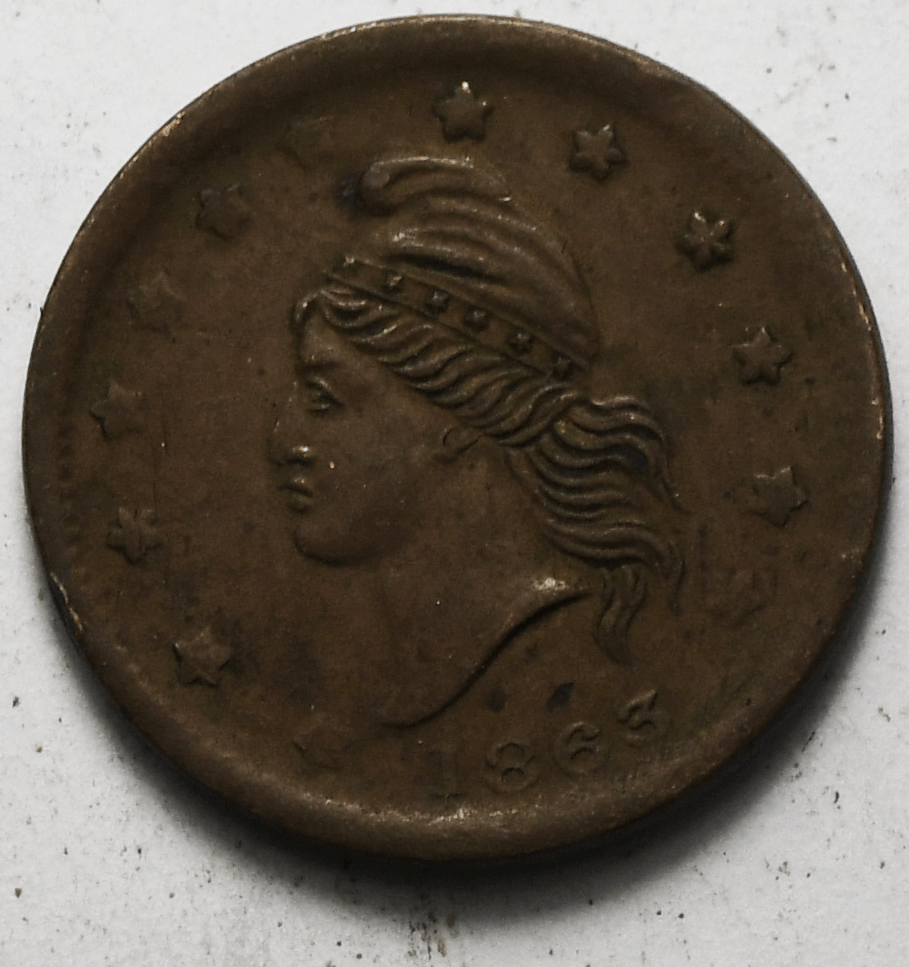 1863 Civil War Token Army Navy