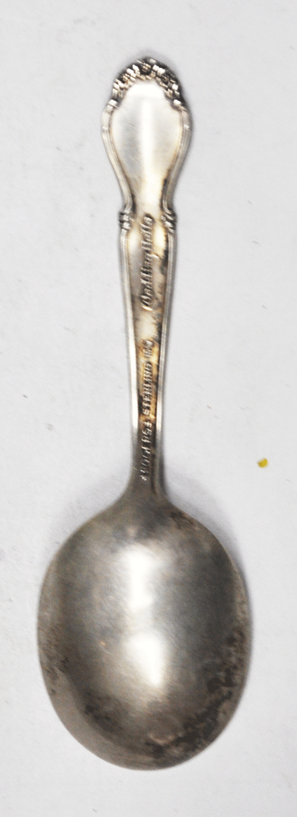 Sterling Silver Rogers Wedding Bells Baby Spoon 4-1/4"