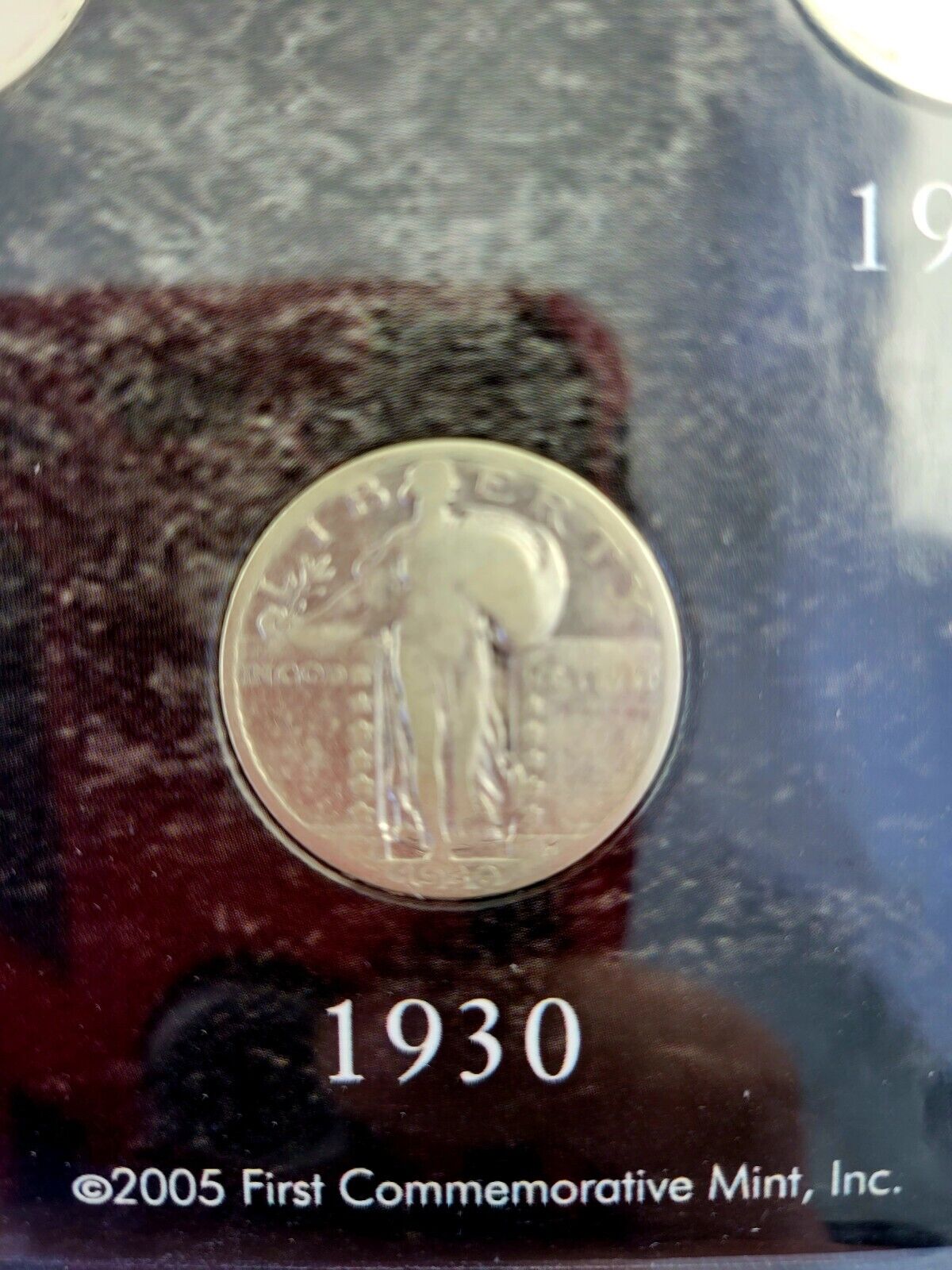 The Last Three Standing Liberty 25c Quarters 1928-1929-1930 w/COA