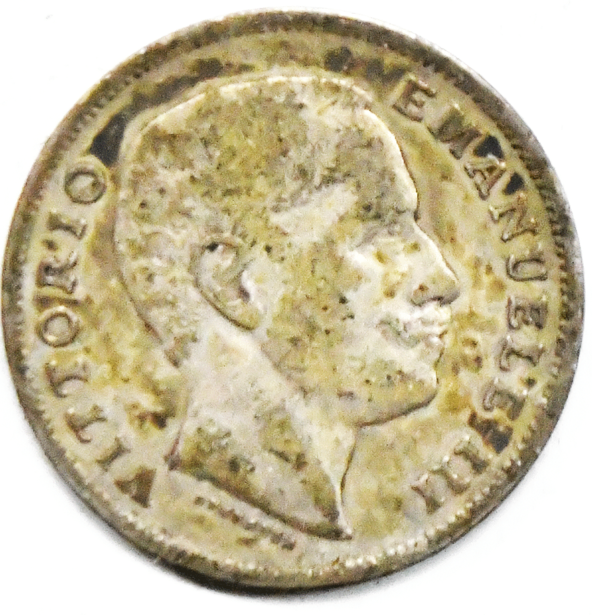 1901 R Italy Lira Silver Coin KM# 32