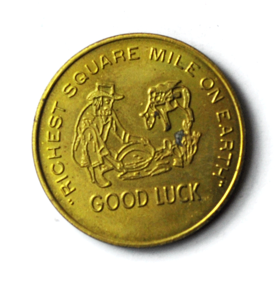 Historic Central City Colorado Richest Mile Earth 29mm Good Luck Token