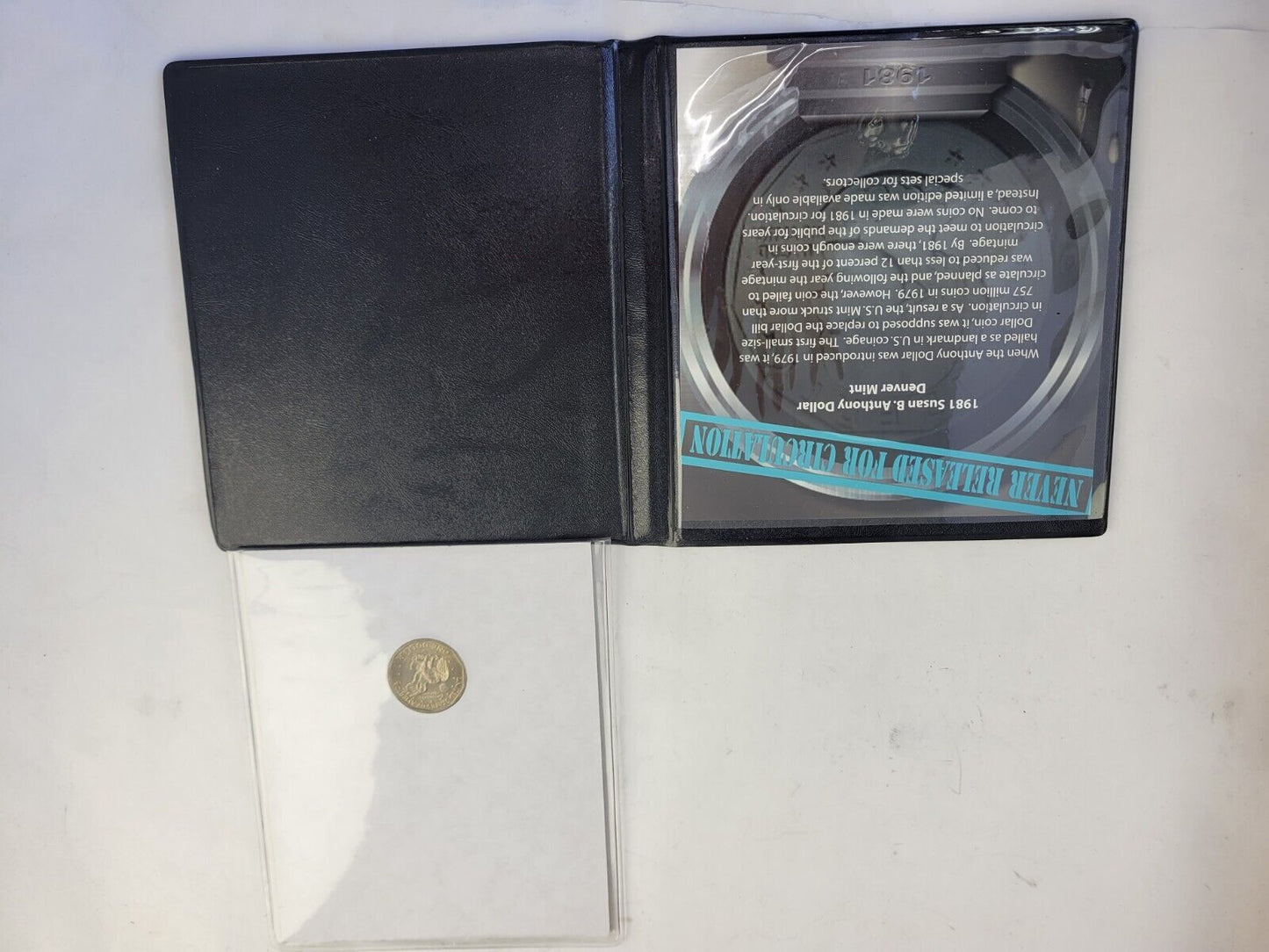 1981 D Susan B. Anthony $1 Dollar Never Released for Circulation Confidential