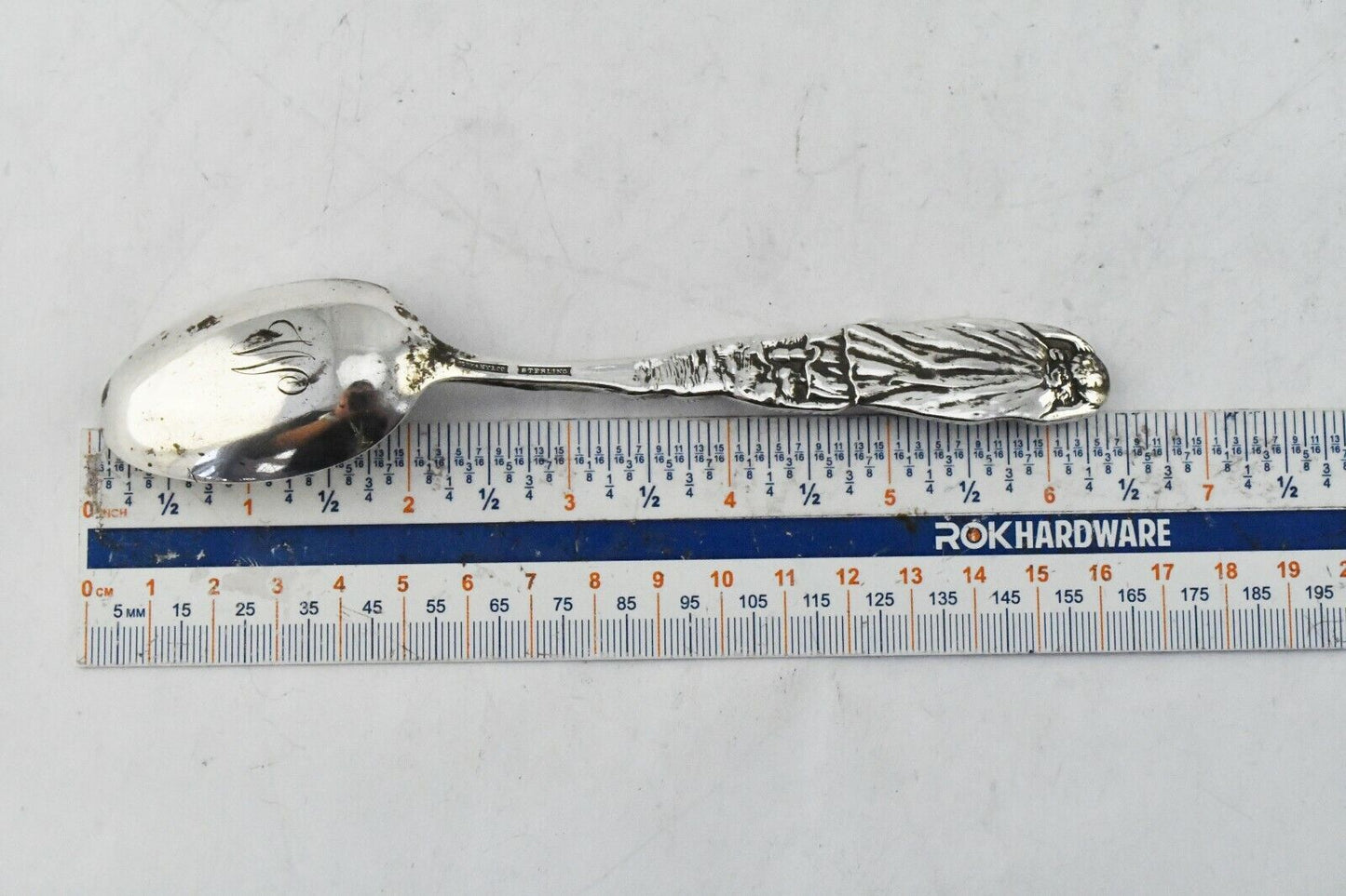 Tiffany & Co. Sterling Silver 6 3/8" Jack & Jill Nursery Rhymes Oval Spoon 1.5oz