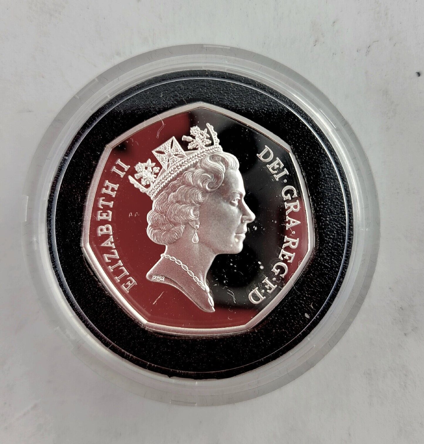 1992 1993 Silver Proof Fifty Pence Commemorative Coin w/Box & Paperwork