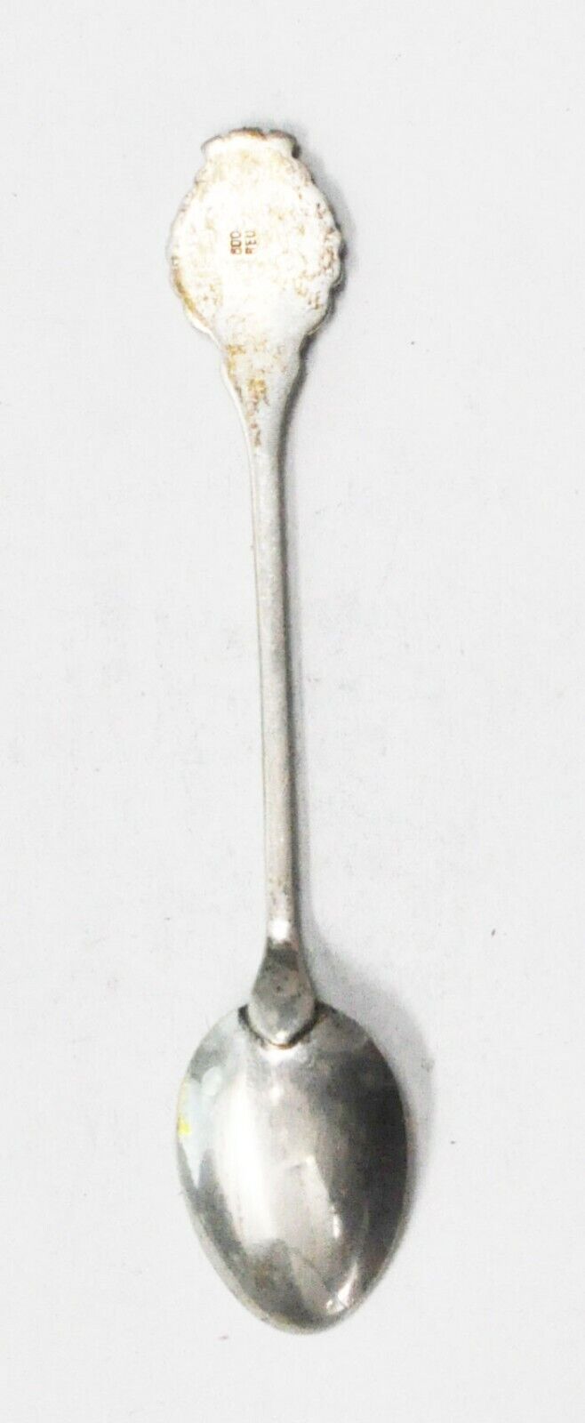 800 Fine Silver REU München Munich Souvenir Enamel Spoon 4"