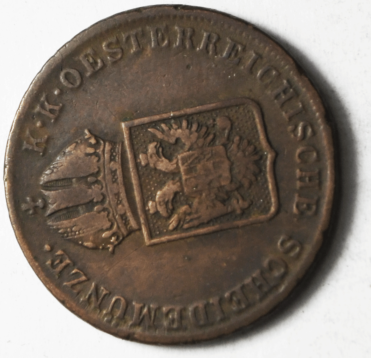 1816 A Austria Kreuzer KM# 2113
