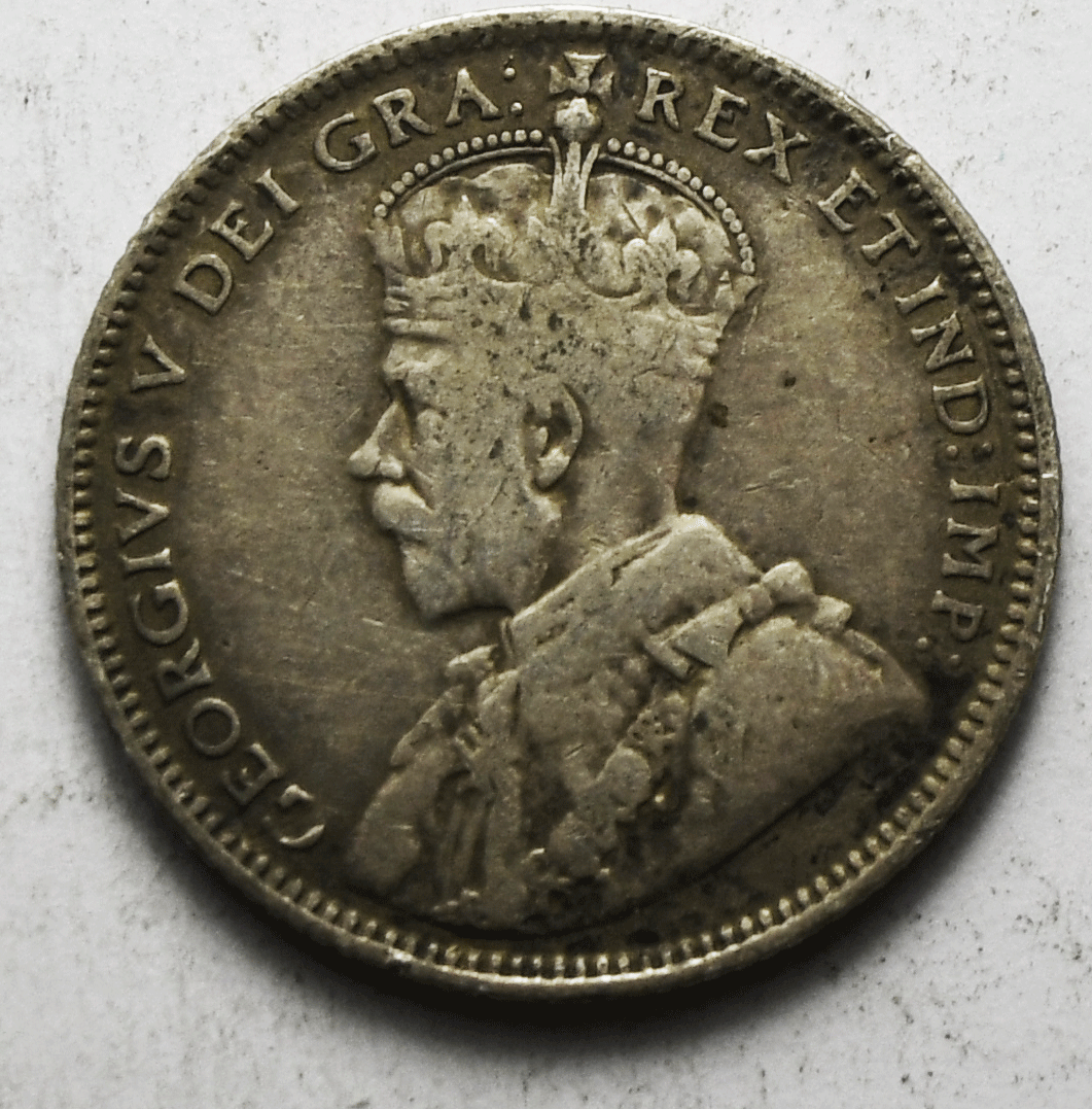 1912 Canada Newfoundland 20 Cents Silver Coin KM# 15 Low Mintage