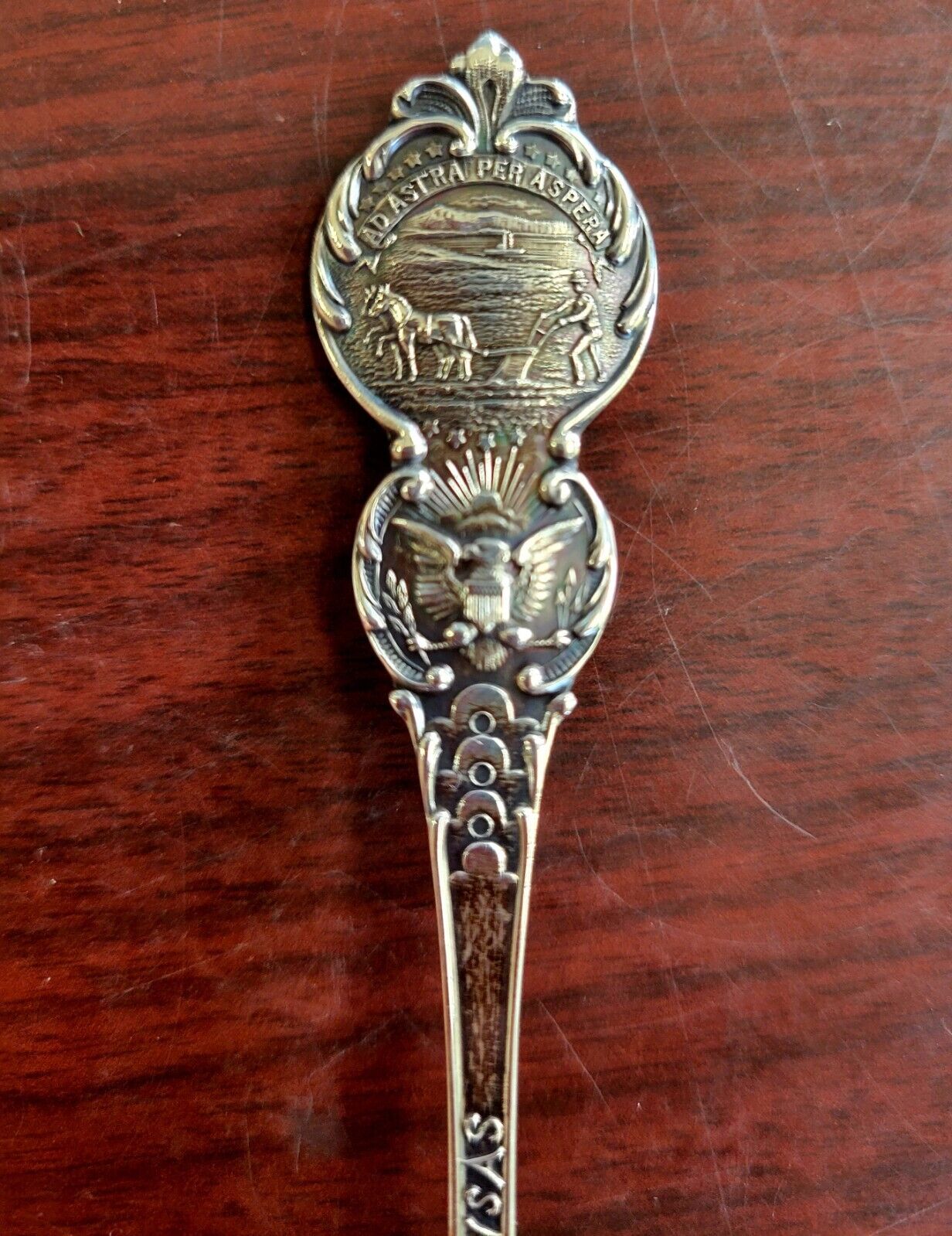 Kansas City Kansas Sterling Silver 5" Souvenir Spoon .49oz. by Mechanics