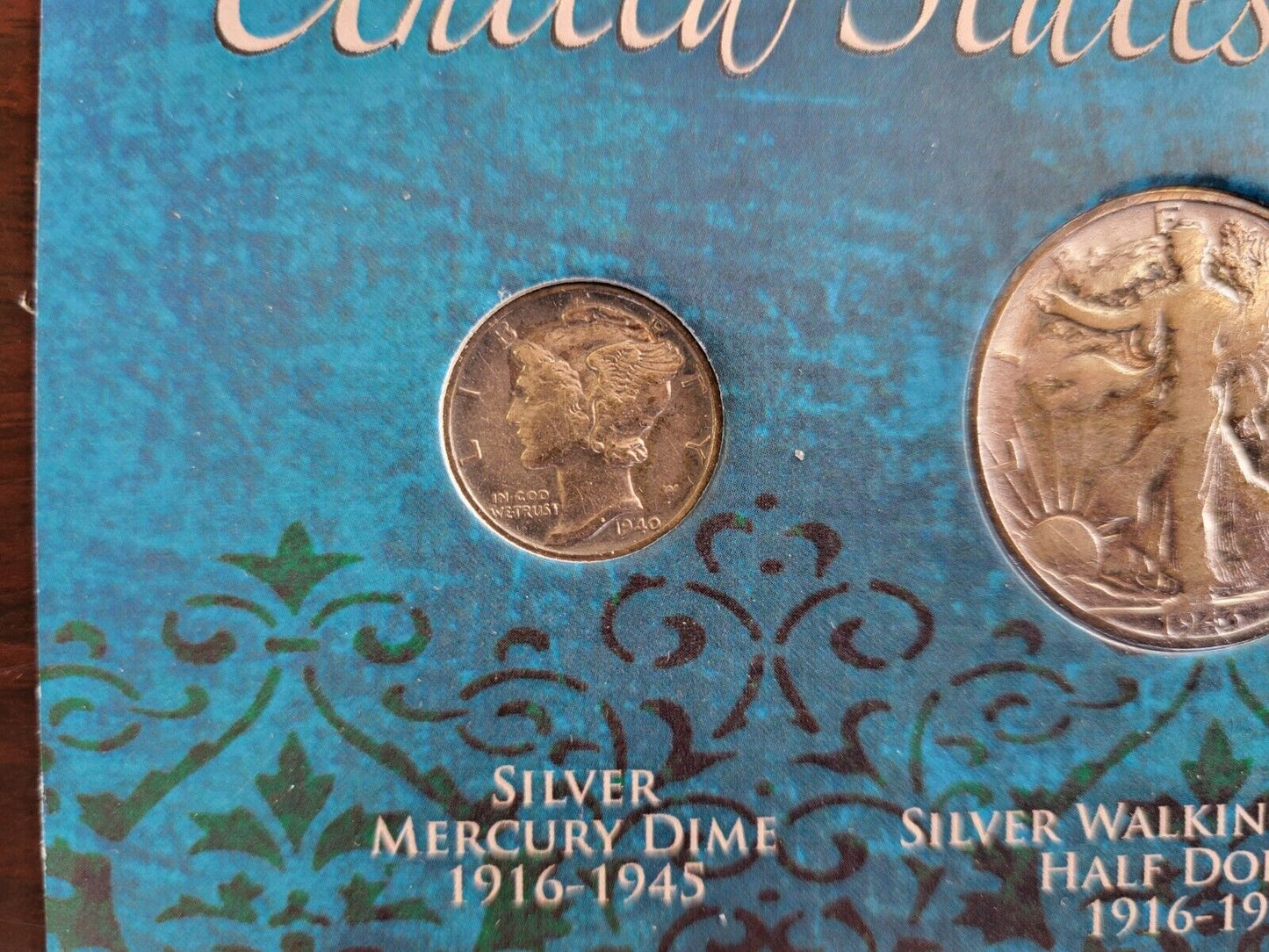 Extraordinary United States Silver Coins Mercury Dime, Half Dollar, Quarter Set
