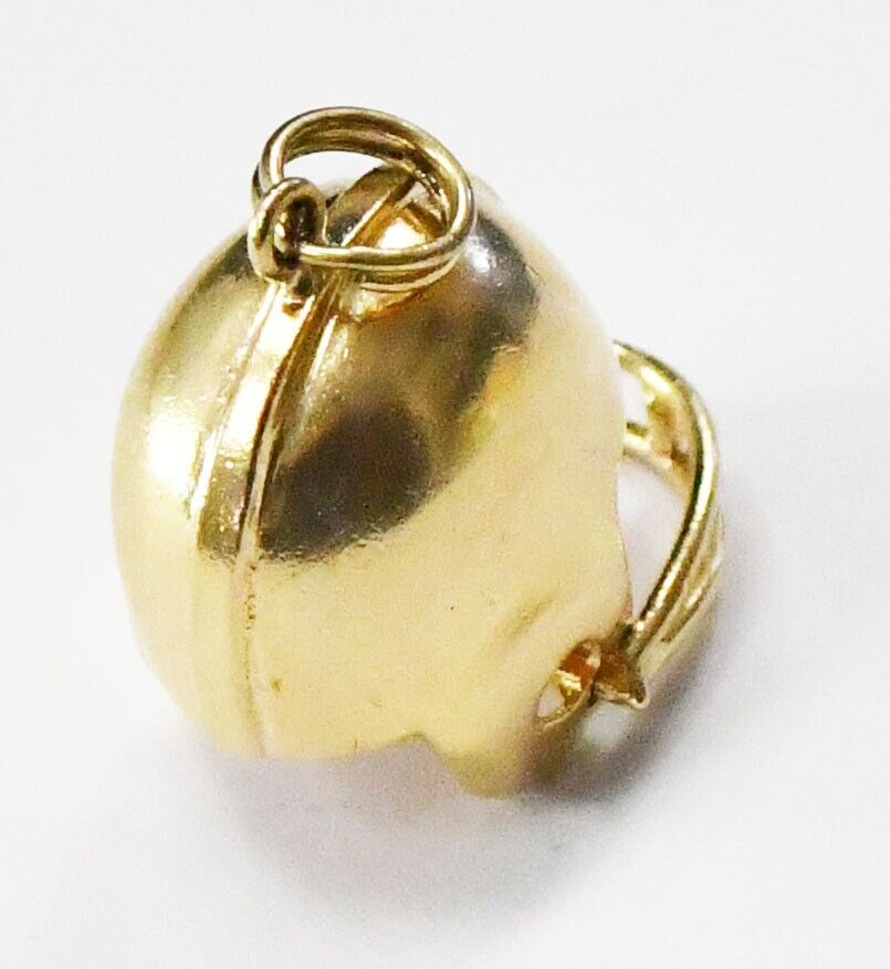 14k Yellow Gold AC Football Helmet Charm 22mm x 20mm