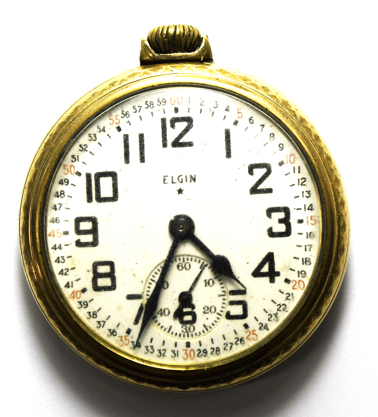 Elgin Size 16 OF Grade 486 Pocket Watch 10k GF Case Not Running Montgomery Dial