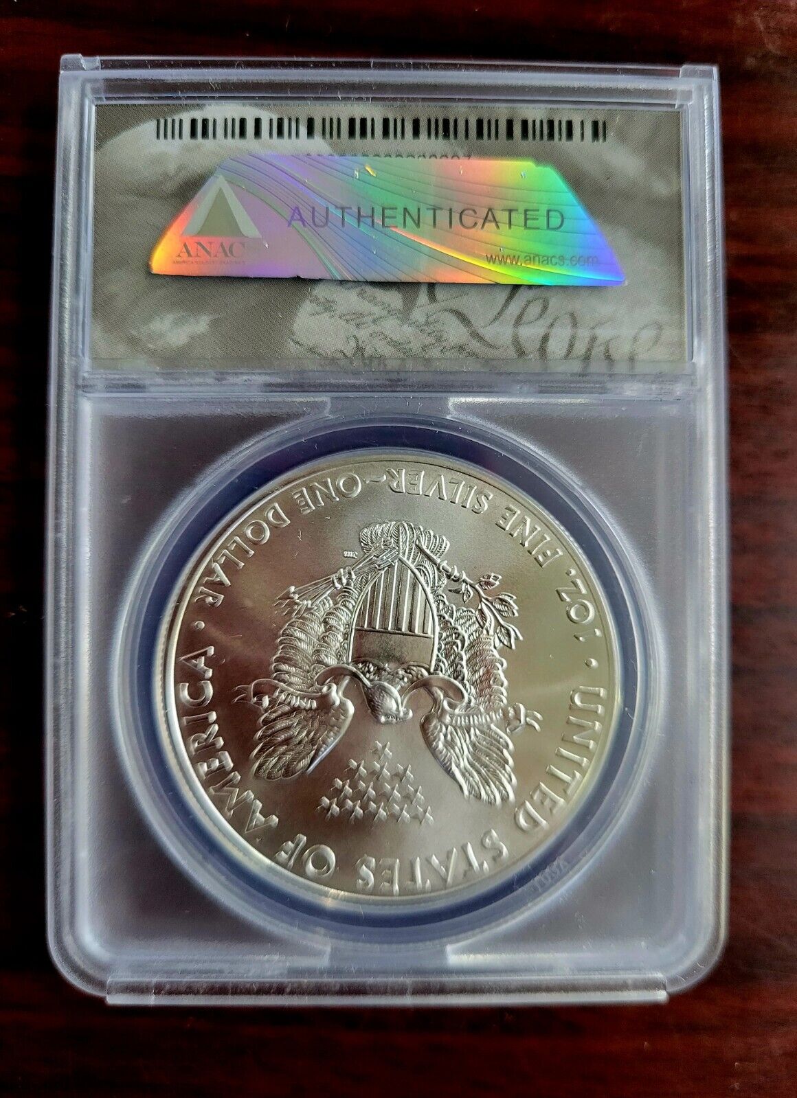 2013 P ANACS MS69 $1 Silver Eagle .999 Fine Silver