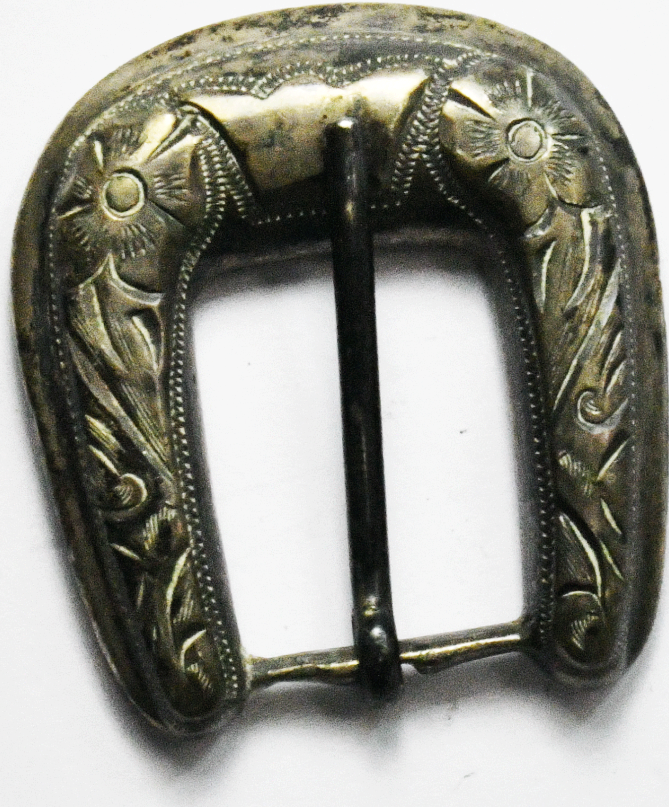 Sterling Silver Plamex Heavy Belt Buckle 1-3/4" x 1-1/2" 17mm Belt