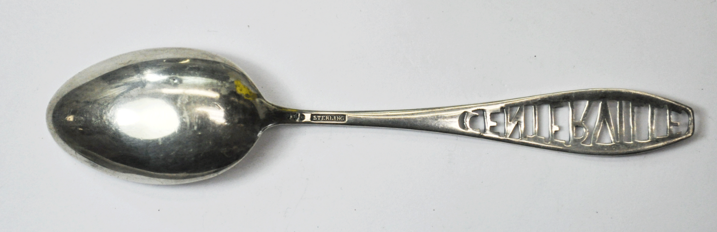 Watson Centerville Cut Out Souvenir Spoon 5-5/8" Mongrammed 14 OEJ