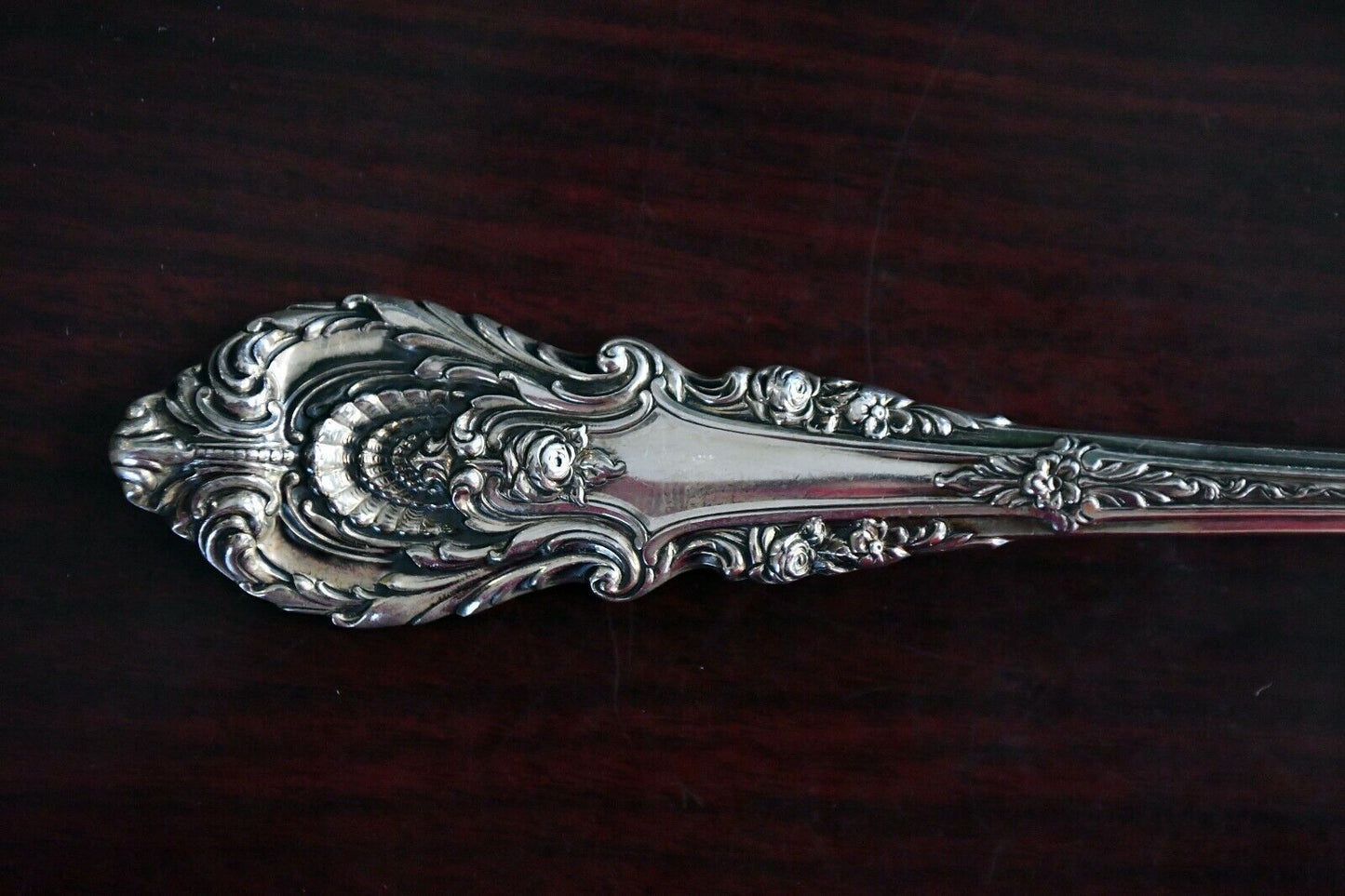 Sir Christopher by Wallace Sterling 8 1/2" Solid Table Spoon Server 3 oz.