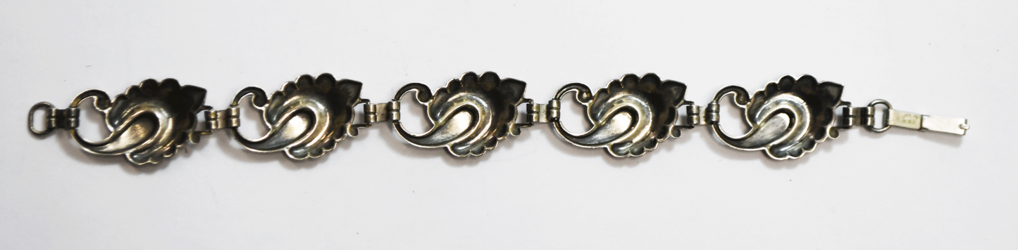 Sterling H.S.B. Hans Saugmann Bjerregaard Denmark Bracelet 16mm 6.75"