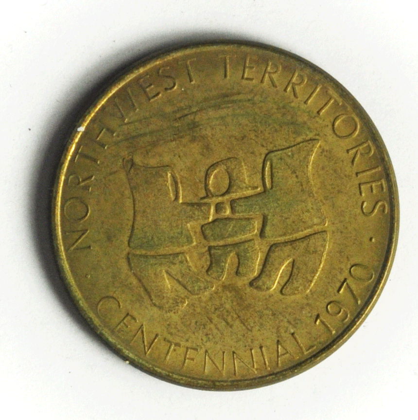 1970 Canada $1 Trade 34mm Northwest Territories Centennial