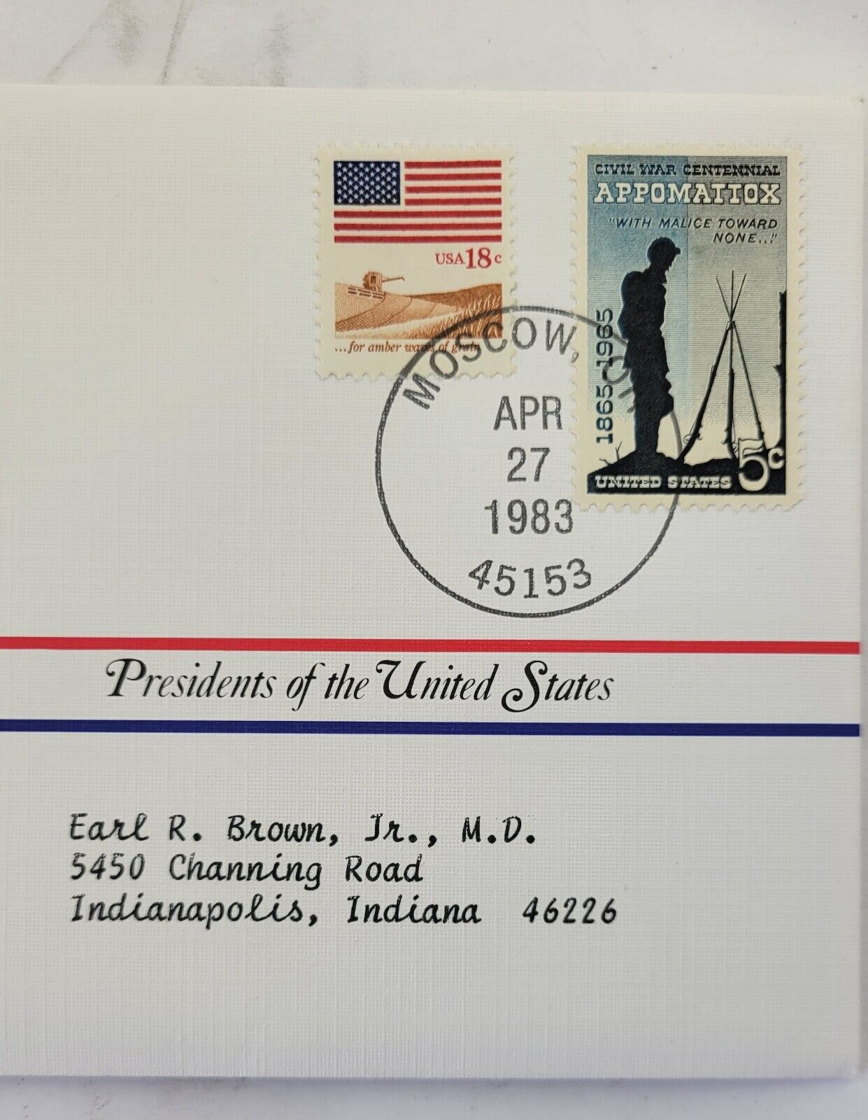 Ulysses Grant Presidential Covers Medal Postal Commemorative Society Gold Plated