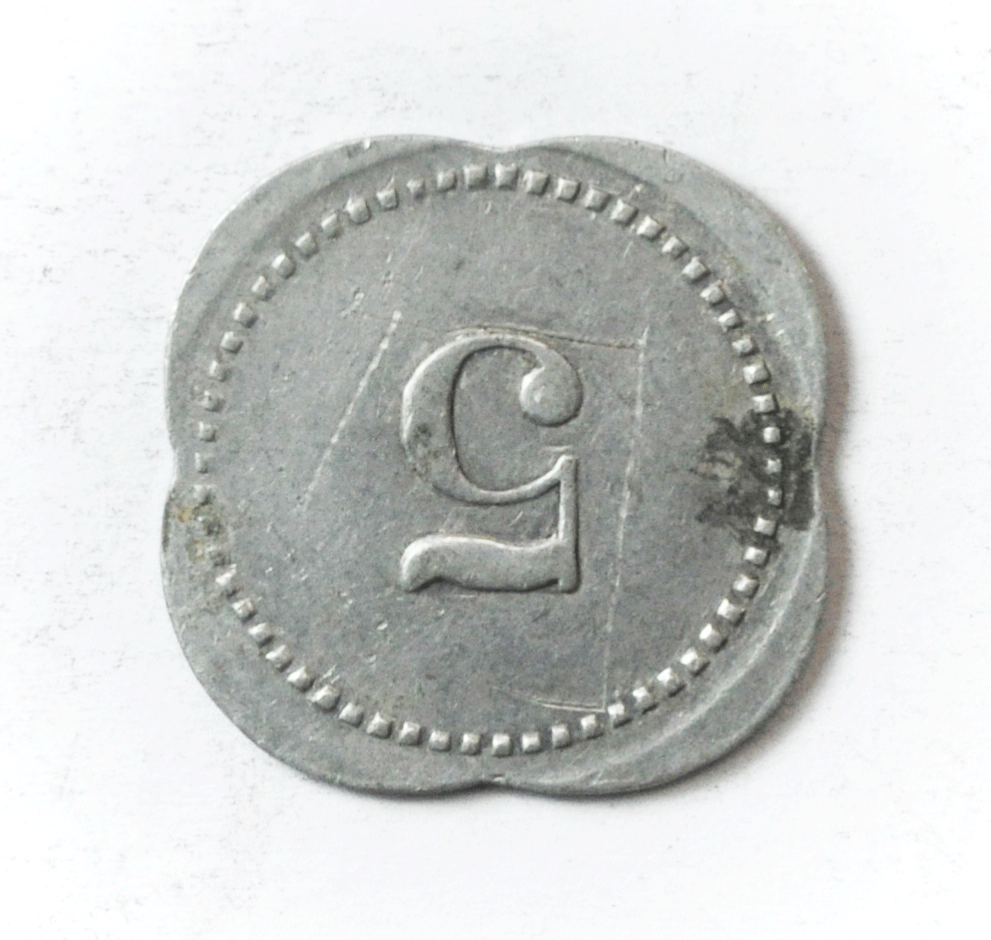 East High School 5c Lunch Trade Aluminum Token 26mm