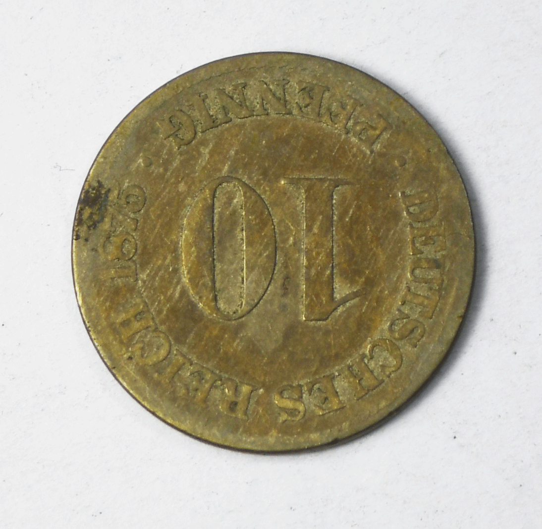 1875 C Germany Empire 10 Ten Pfennig KM# 4