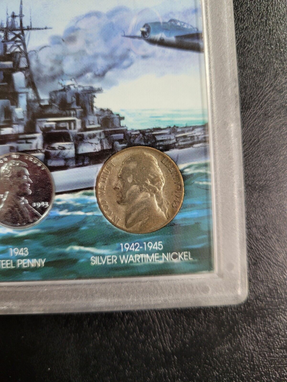 WWII Unique Obselete Coinage Mercury Dime, Steel Penny, Silver Wartime Nickel