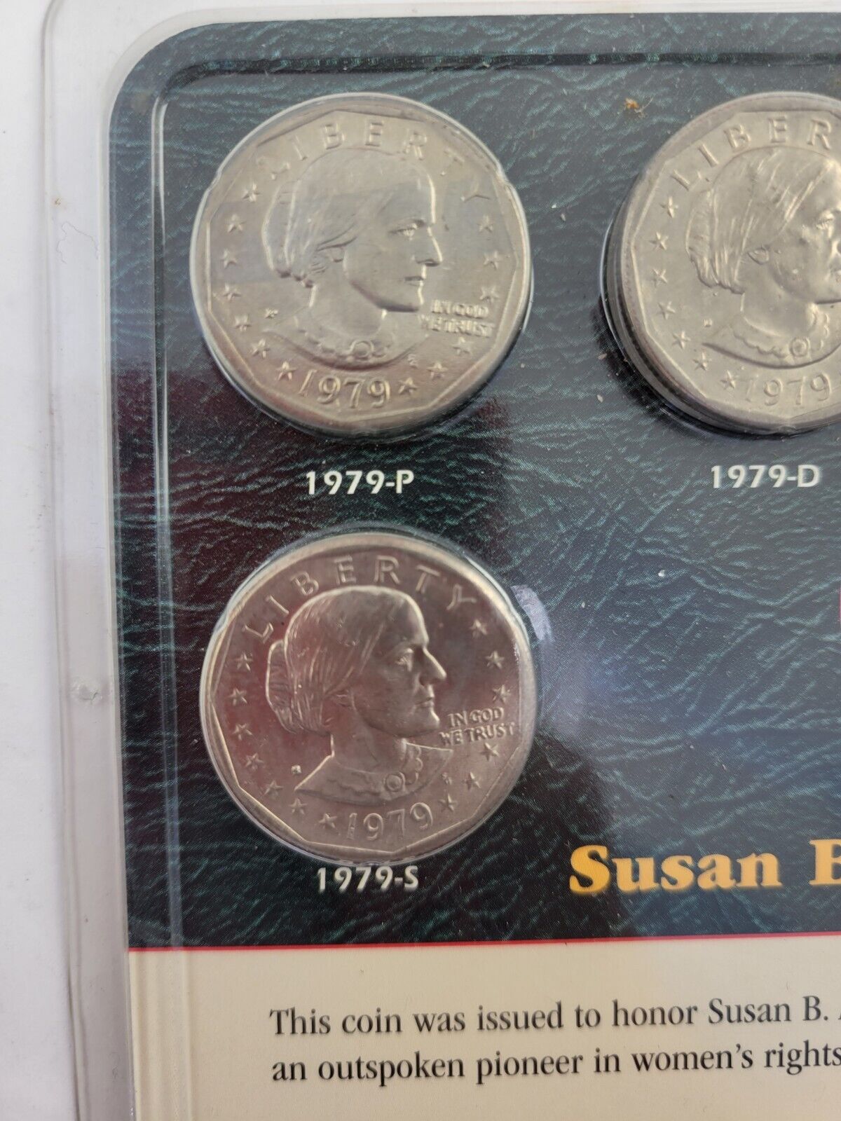 Susan B Anthony Dollar Set 1979 & 1980 Apollo 11 Littleton