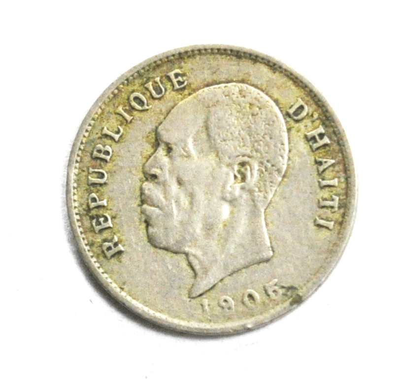 1905 w Haiti 5 Five Centimes KM# 53 Copper Nickel Coin