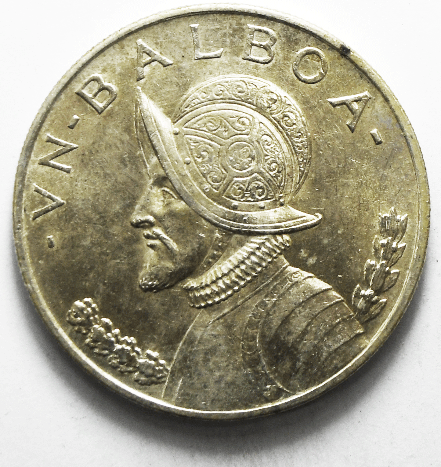 1947 Panama Balboa Silver Coin KM# 13