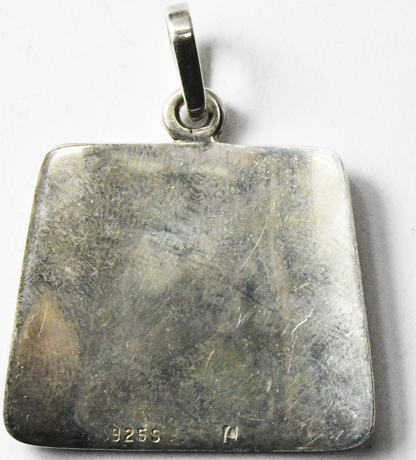 Sterling Silver Signed C I LUV U 44 Pendant 33mm x 40mm I Love You
