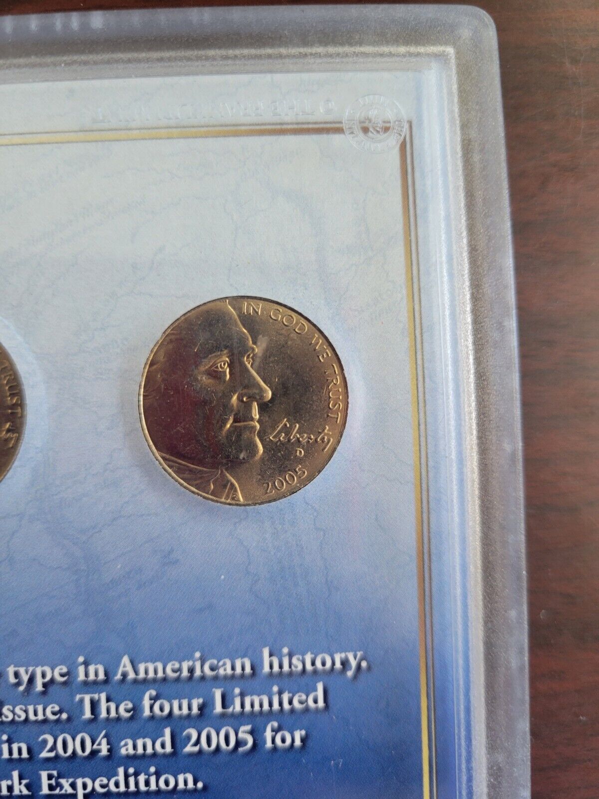 Americas First Commemorative 4pc Nickel Set 2004-2005 peace, keelboat, Buffalo