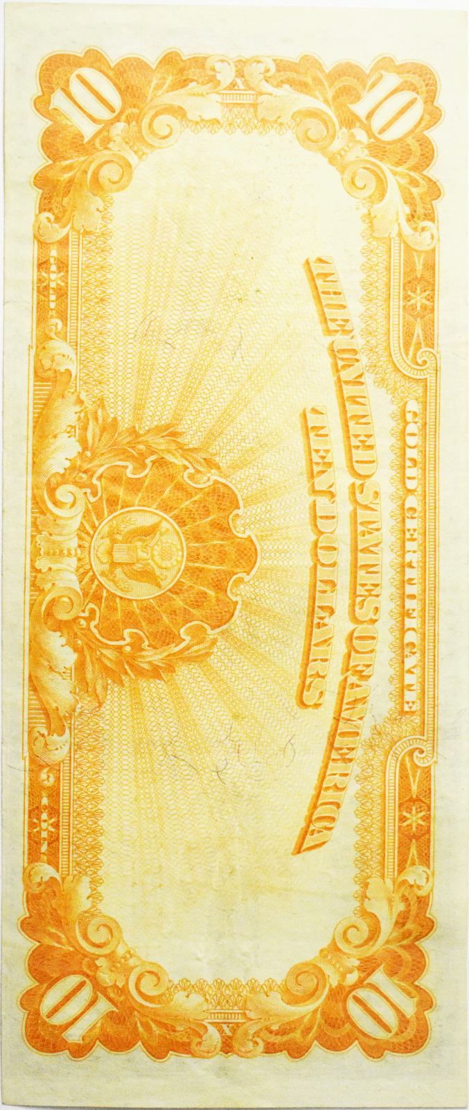 1922 $10 Ten Dollars Gold Certificate Large Note H90480733 XF