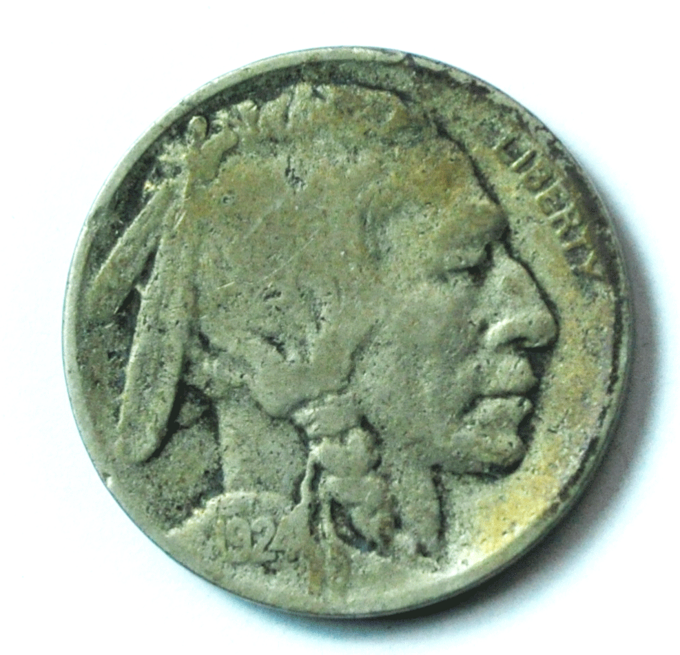 1924 D 5c Buffalo Nickel Five Cents US Denver Rare