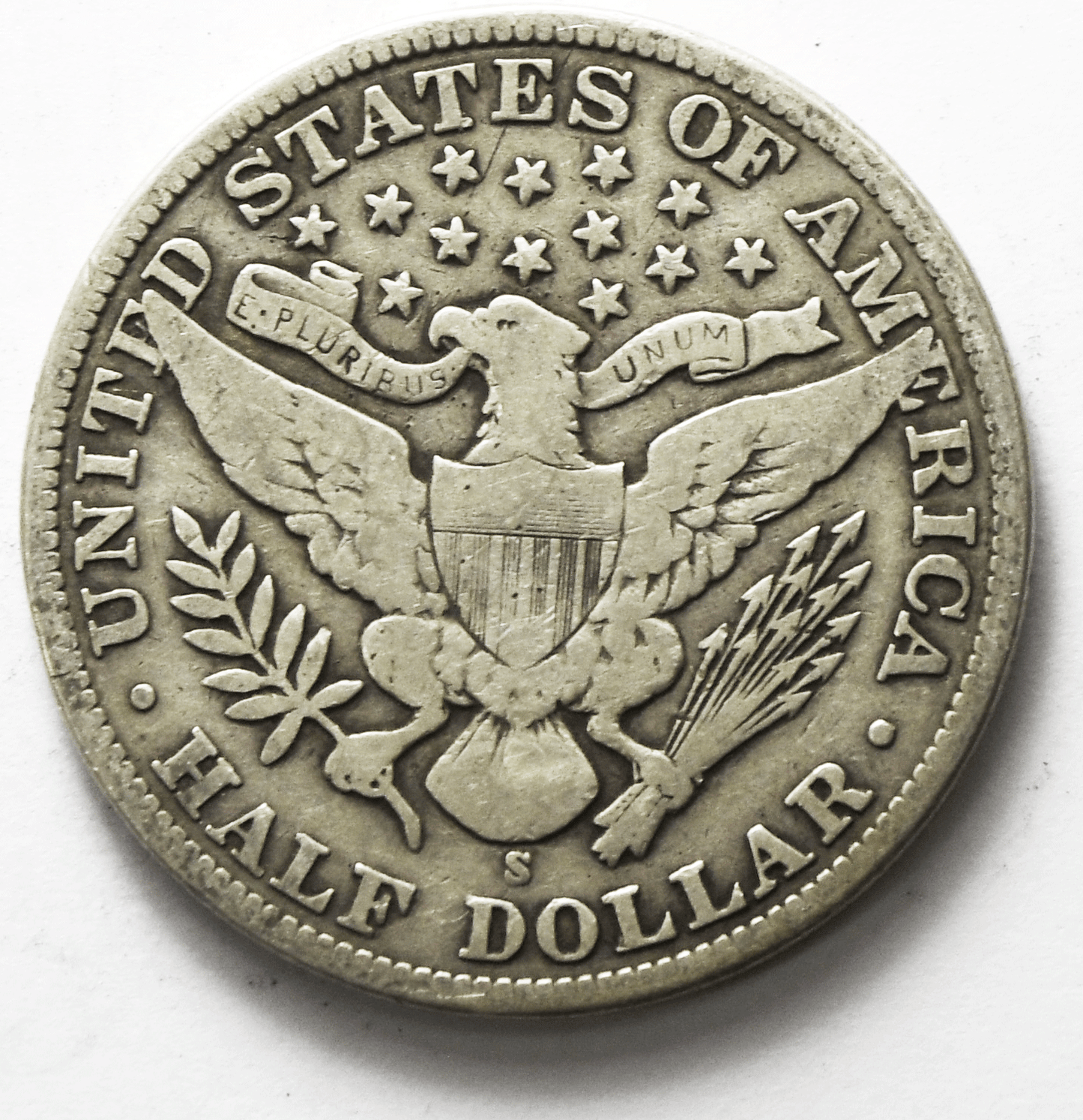 1908 S 50c Barber Silver Half Dollar Fifty Cents US San Francisco